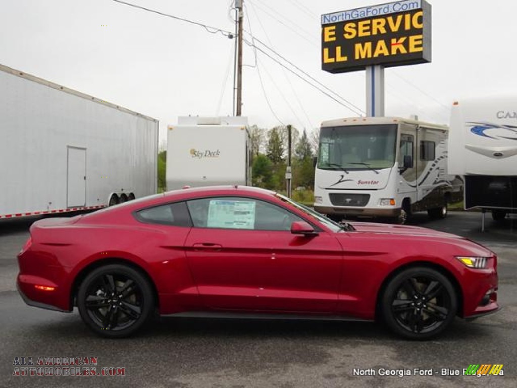 2015 Mustang EcoBoost Premium Coupe - Ruby Red Metallic / Red Line Recaro Sport Seats photo #6