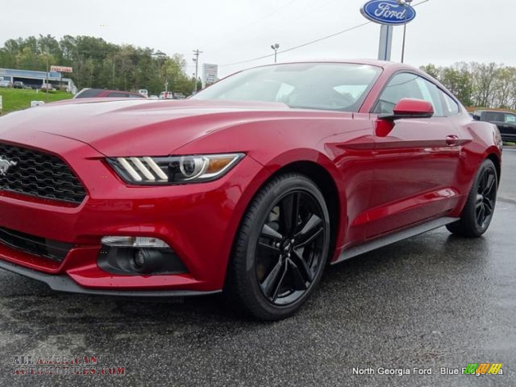 2015 Mustang EcoBoost Premium Coupe - Ruby Red Metallic / Red Line Recaro Sport Seats photo #29