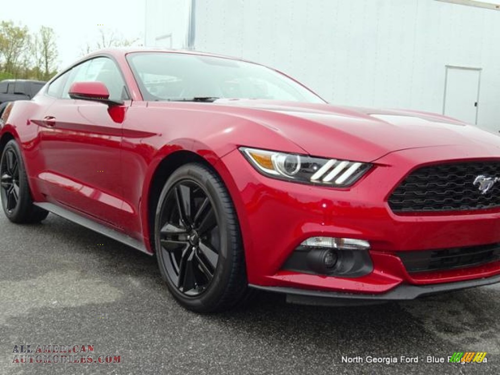 2015 Mustang EcoBoost Premium Coupe - Ruby Red Metallic / Red Line Recaro Sport Seats photo #30