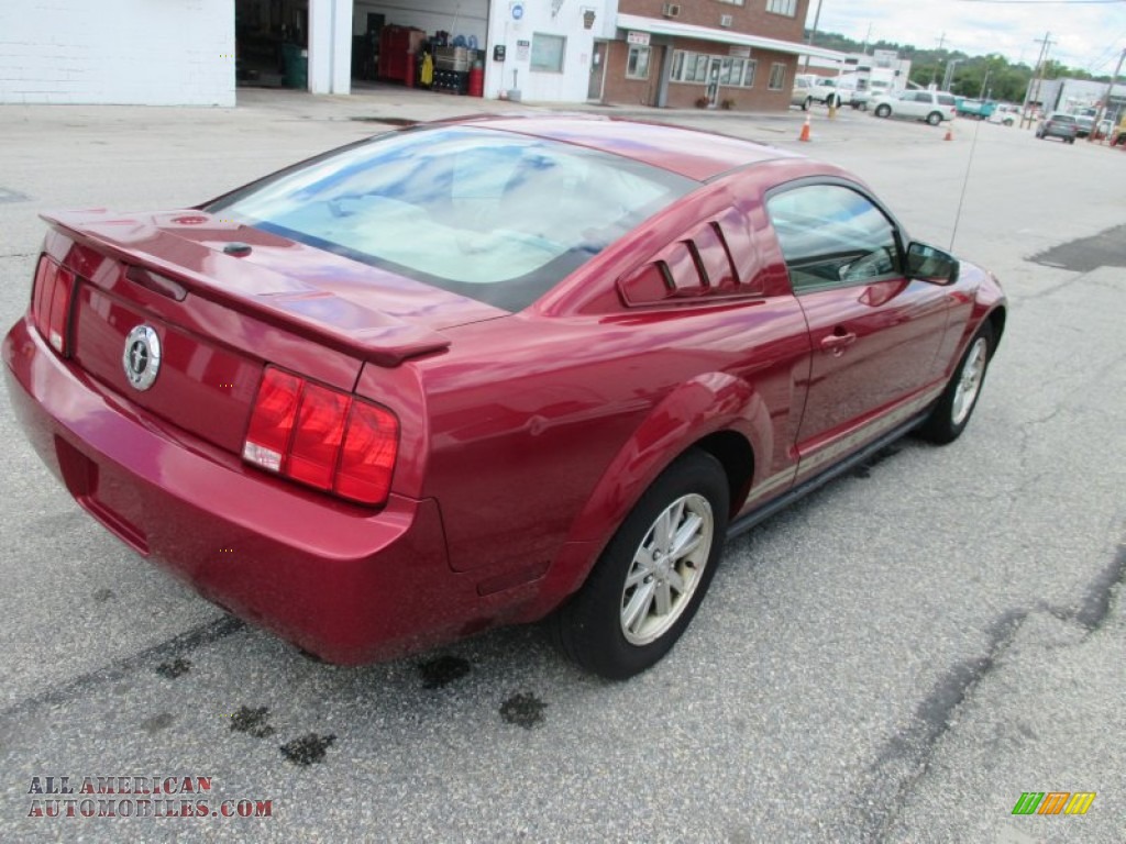 2007 Mustang V6 Premium Coupe - Redfire Metallic / Medium Parchment photo #3