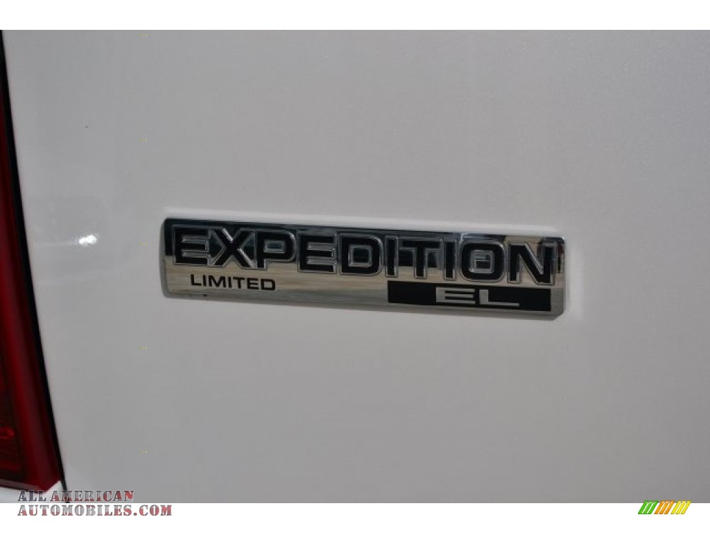 2011 Expedition EL Limited - White Platinum Tri-Coat / Charcoal Black photo #53