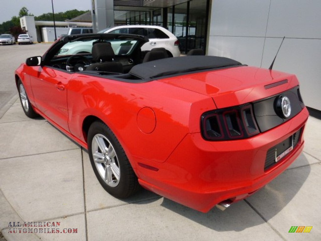 2014 Mustang V6 Convertible - Race Red / Charcoal Black photo #3