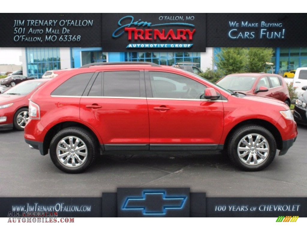Red Candy Metallic / Medium Light Stone Ford Edge Limited