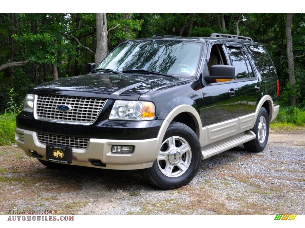 Black Clearcoat / Medium Parchment Ford Expedition Eddie Bauer 4x4