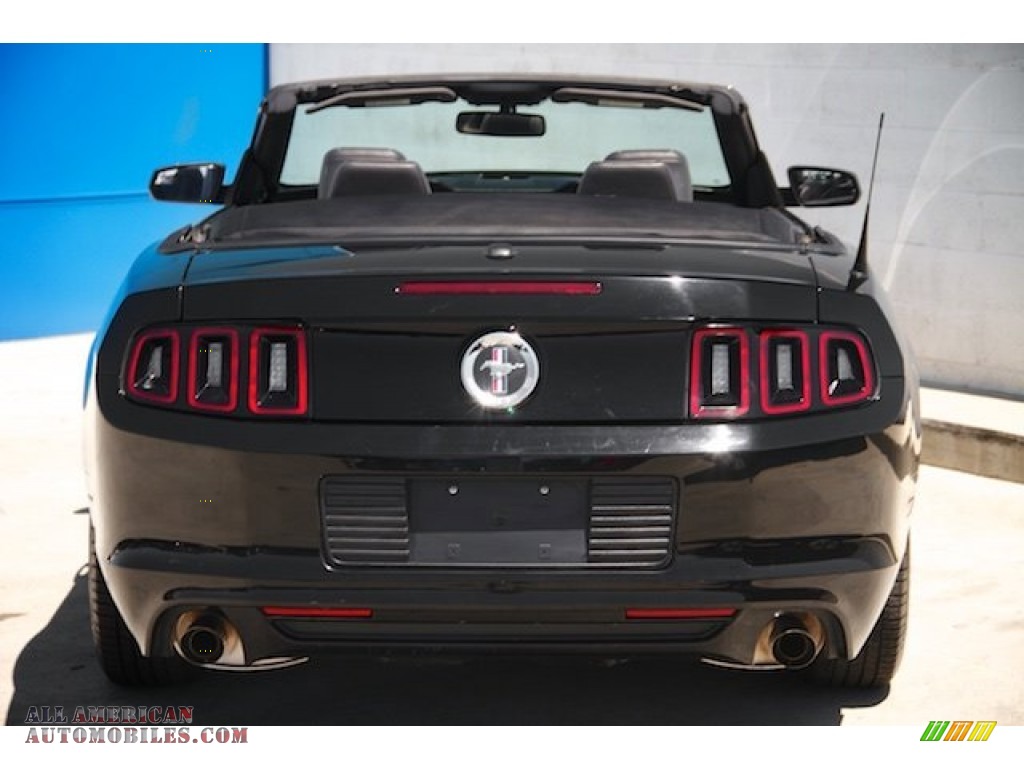 2014 Mustang V6 Premium Convertible - Black / Charcoal Black photo #9