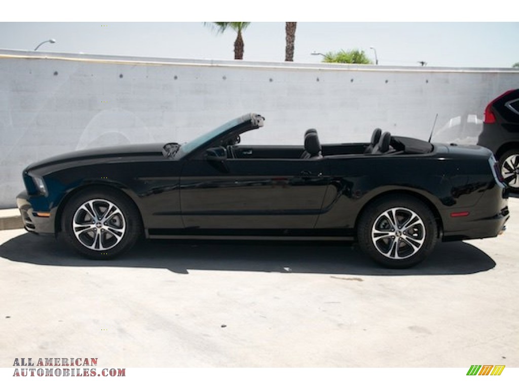 2014 Mustang V6 Premium Convertible - Black / Charcoal Black photo #12