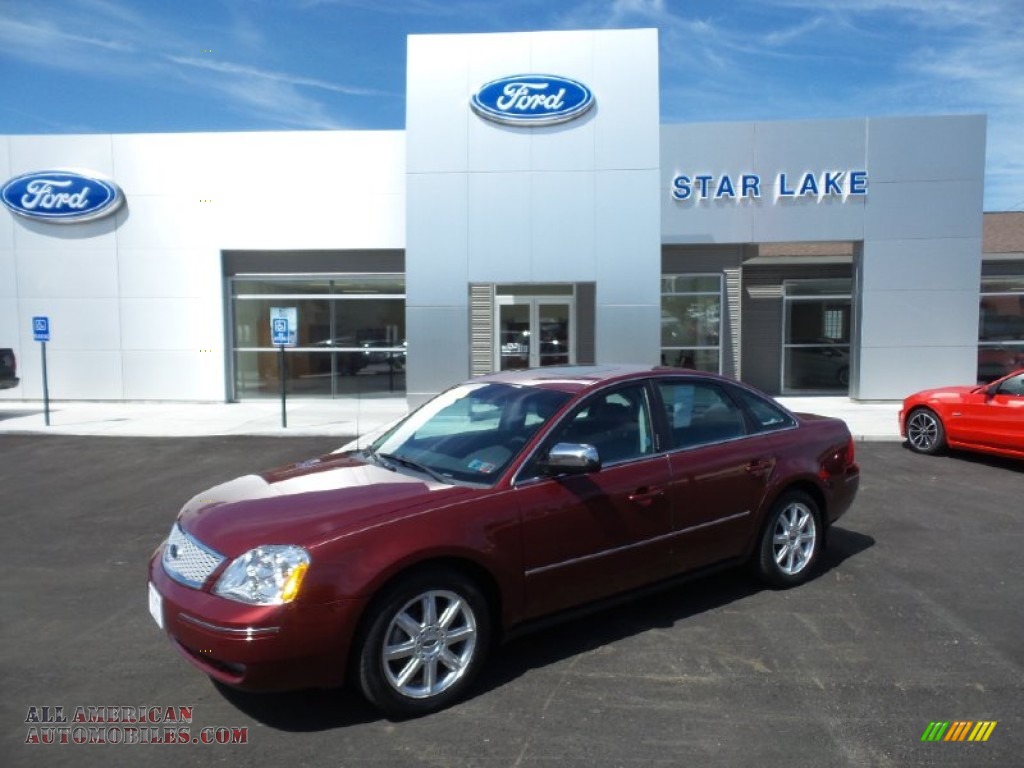 Redfire Metallic / Black Ford Five Hundred Limited AWD