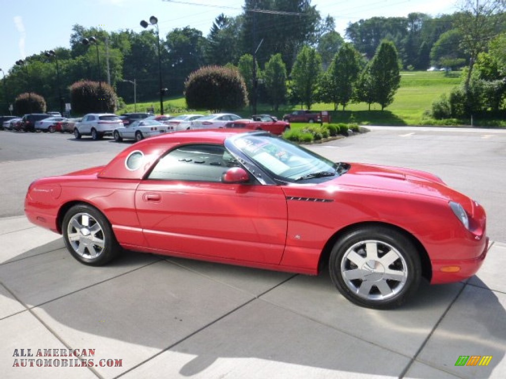 2003 Thunderbird Premium Roadster - Torch Red / Black Ink/Torch Red photo #6