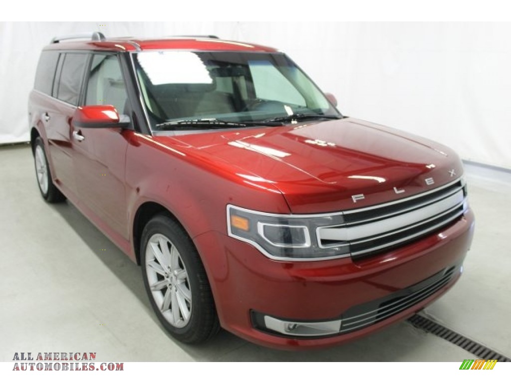 Ruby Red / Dune Ford Flex Limited AWD