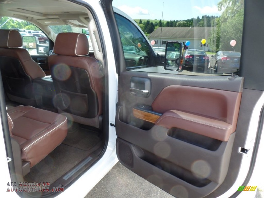 2015 Silverado 3500HD High Country Crew Cab Dual Rear Wheel 4x4 - Summit White / High Country Saddle photo #63