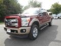 Ford F350 Super Duty King Ranch Crew Cab 4x4 Vermillion Red photo #3
