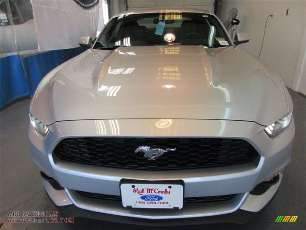 2015 Mustang EcoBoost Premium Coupe - Ingot Silver Metallic / Ebony photo #2