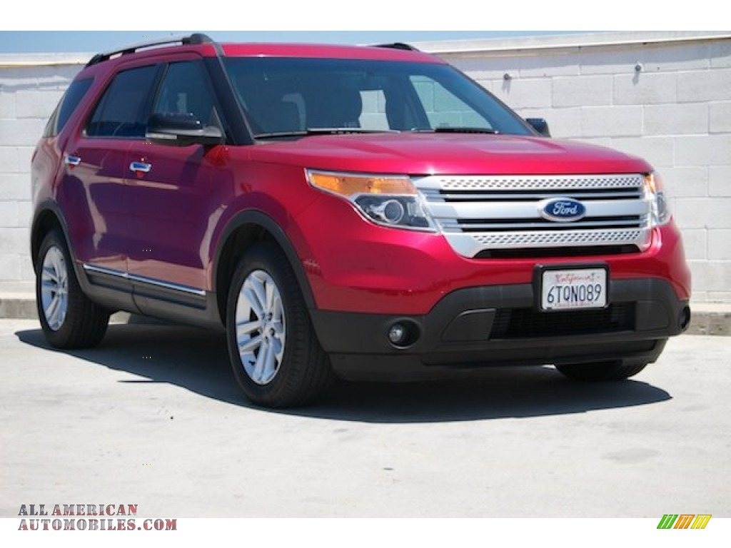 2012 Explorer XLT EcoBoost - Red Candy Metallic / Charcoal Black photo #1