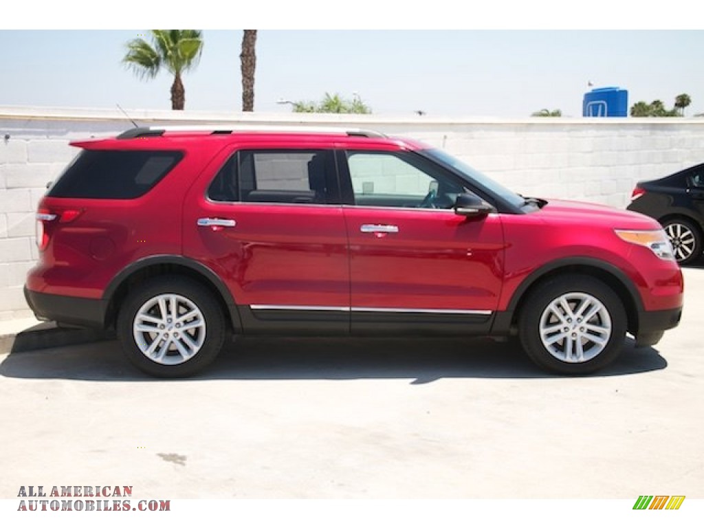 2012 Explorer XLT EcoBoost - Red Candy Metallic / Charcoal Black photo #8