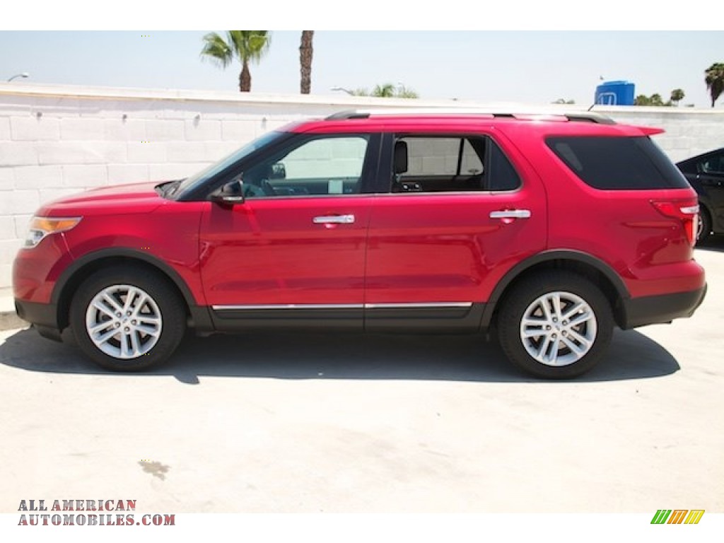 2012 Explorer XLT EcoBoost - Red Candy Metallic / Charcoal Black photo #10