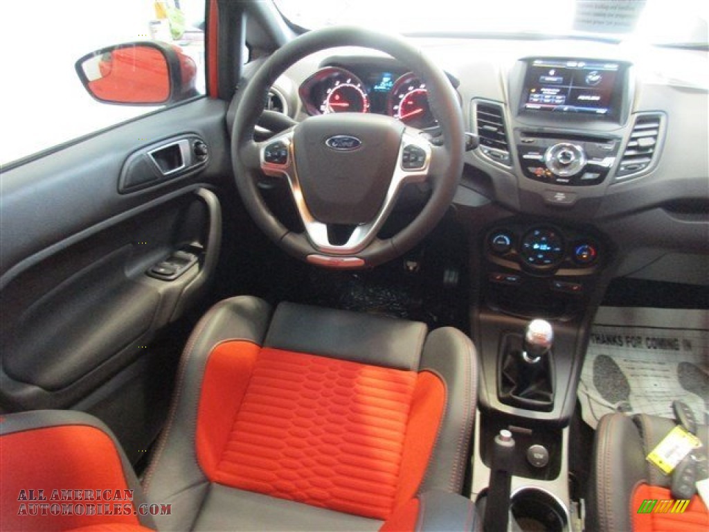 2015 Fiesta ST Hatchback - Molten Orange / ST Recaro Molten Orange photo #12