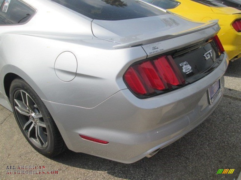 2015 Mustang GT Coupe - Ingot Silver Metallic / Ebony photo #11