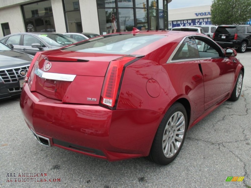 2012 CTS Coupe - Crystal Red Tintcoat / Cashmere/Cocoa photo #6