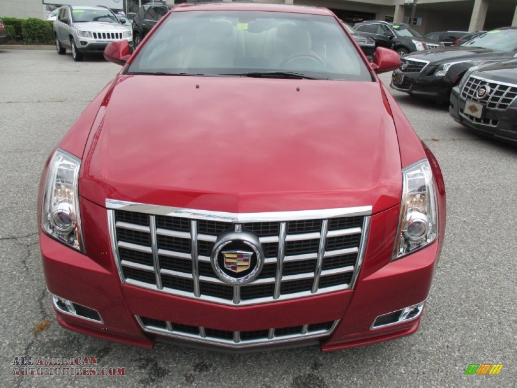2012 CTS Coupe - Crystal Red Tintcoat / Cashmere/Cocoa photo #9