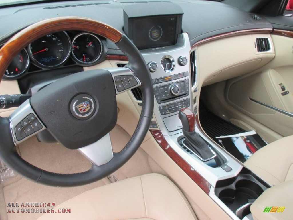 2012 CTS Coupe - Crystal Red Tintcoat / Cashmere/Cocoa photo #10