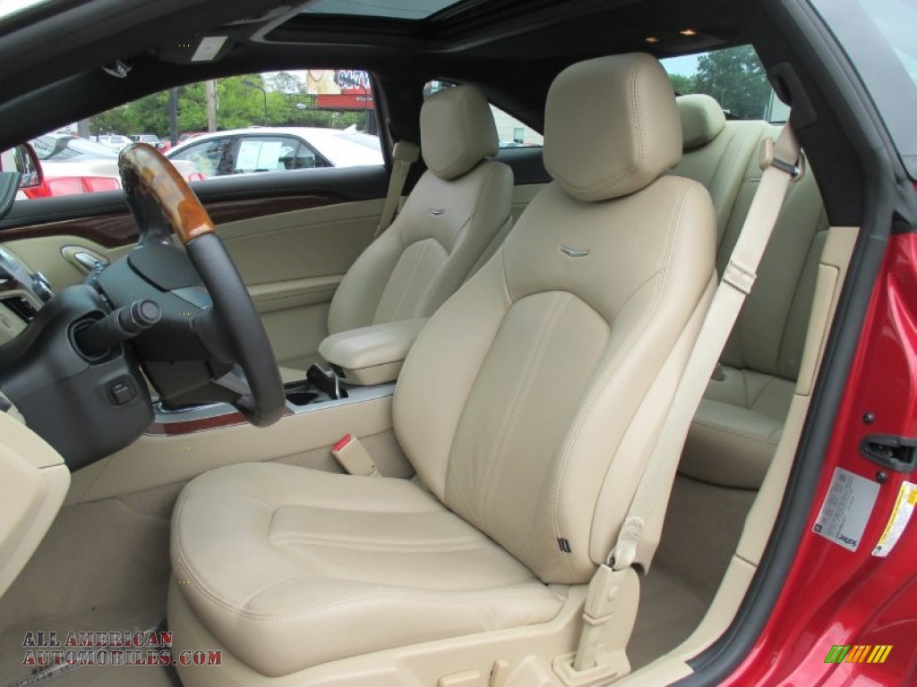 2012 CTS Coupe - Crystal Red Tintcoat / Cashmere/Cocoa photo #11