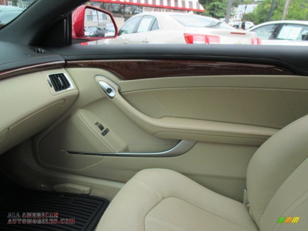 2012 CTS Coupe - Crystal Red Tintcoat / Cashmere/Cocoa photo #14
