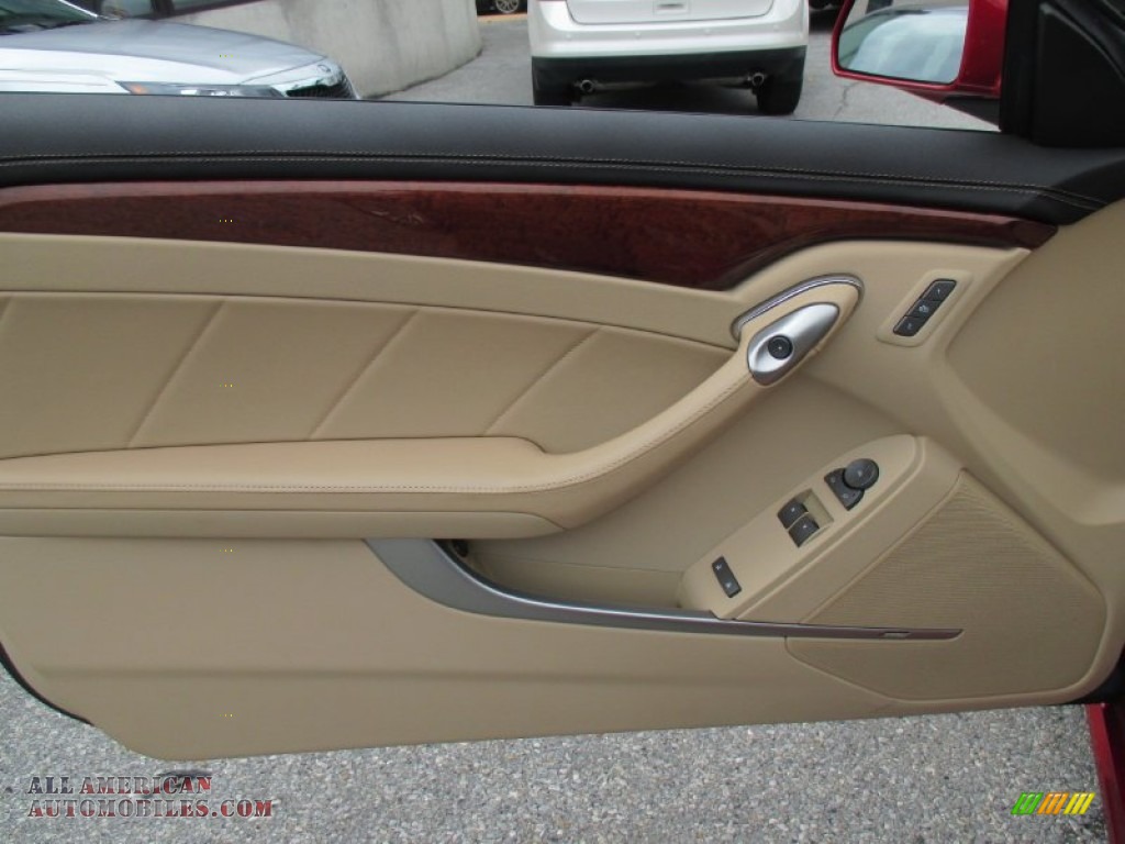 2012 CTS Coupe - Crystal Red Tintcoat / Cashmere/Cocoa photo #20