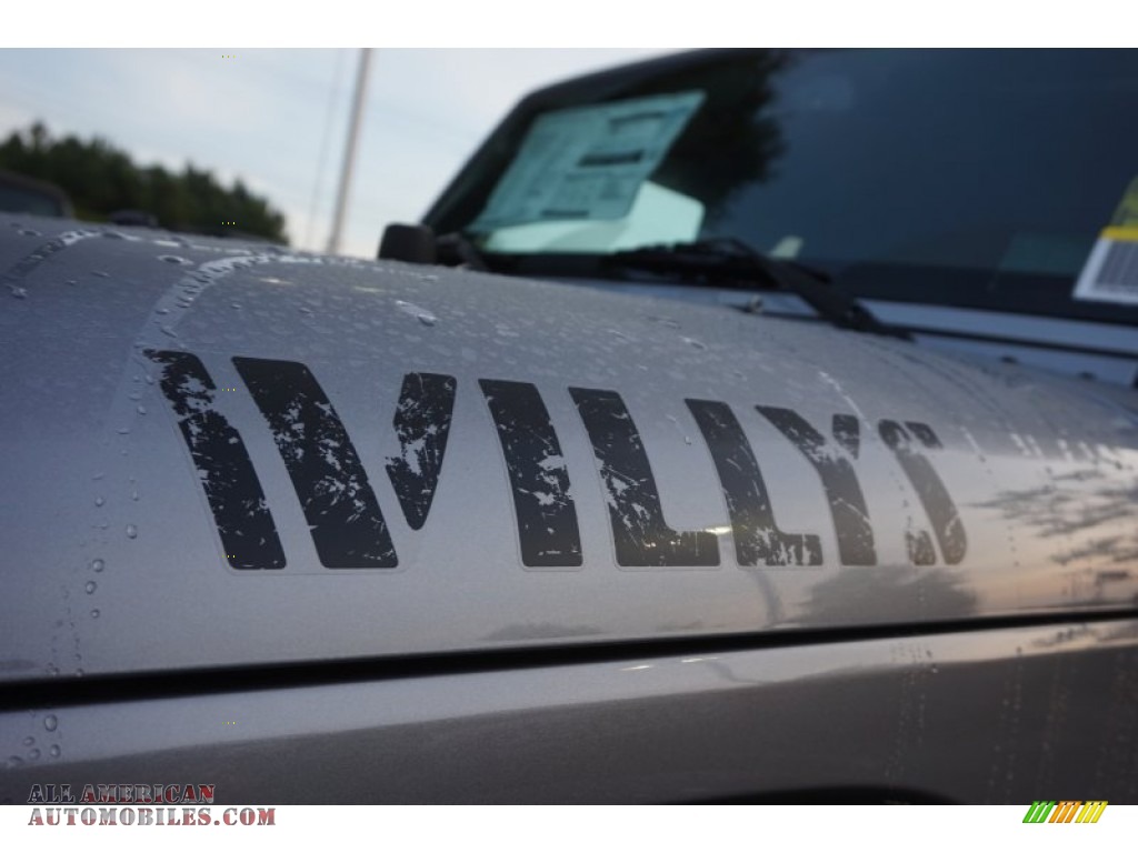 2015 Wrangler Unlimited Willys Wheeler 4x4 - Billet Silver Metallic / Black photo #6