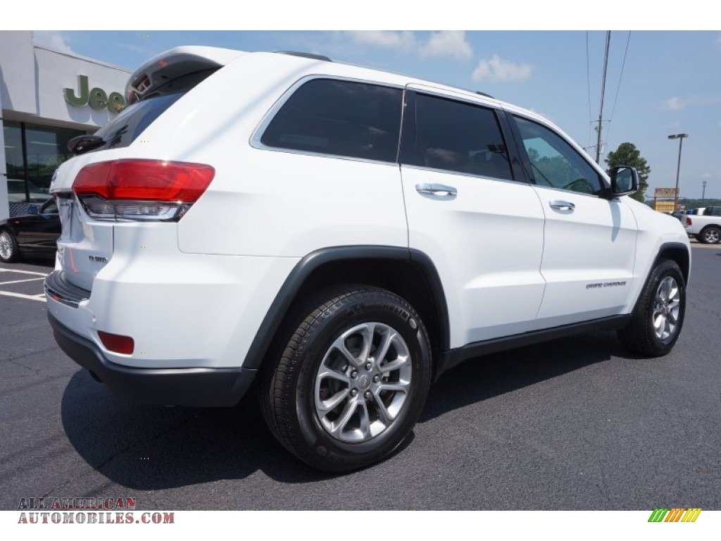 2015 Grand Cherokee Limited - Bright White / Black/Light Frost Beige photo #7