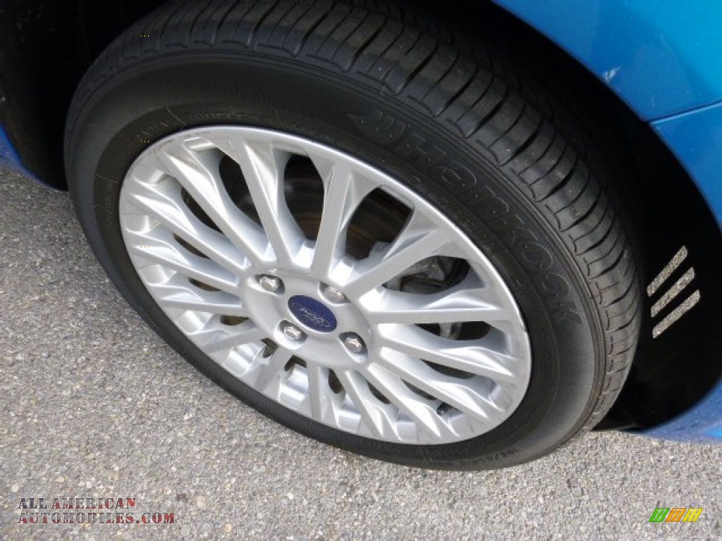 2015 Fiesta Titanium Sedan - Blue Candy Metallic / Charcoal Black photo #4