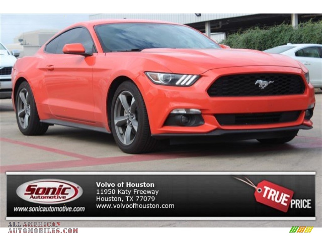Competition Orange / Ebony Ford Mustang V6 Coupe