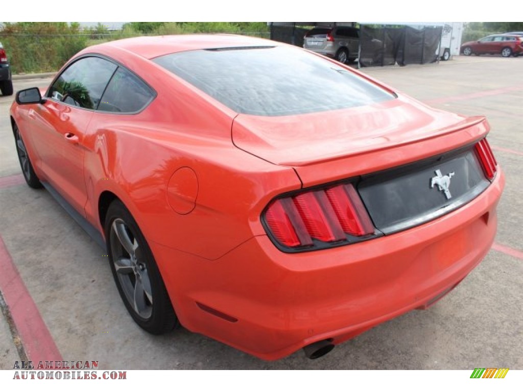 2015 Mustang V6 Coupe - Competition Orange / Ebony photo #6