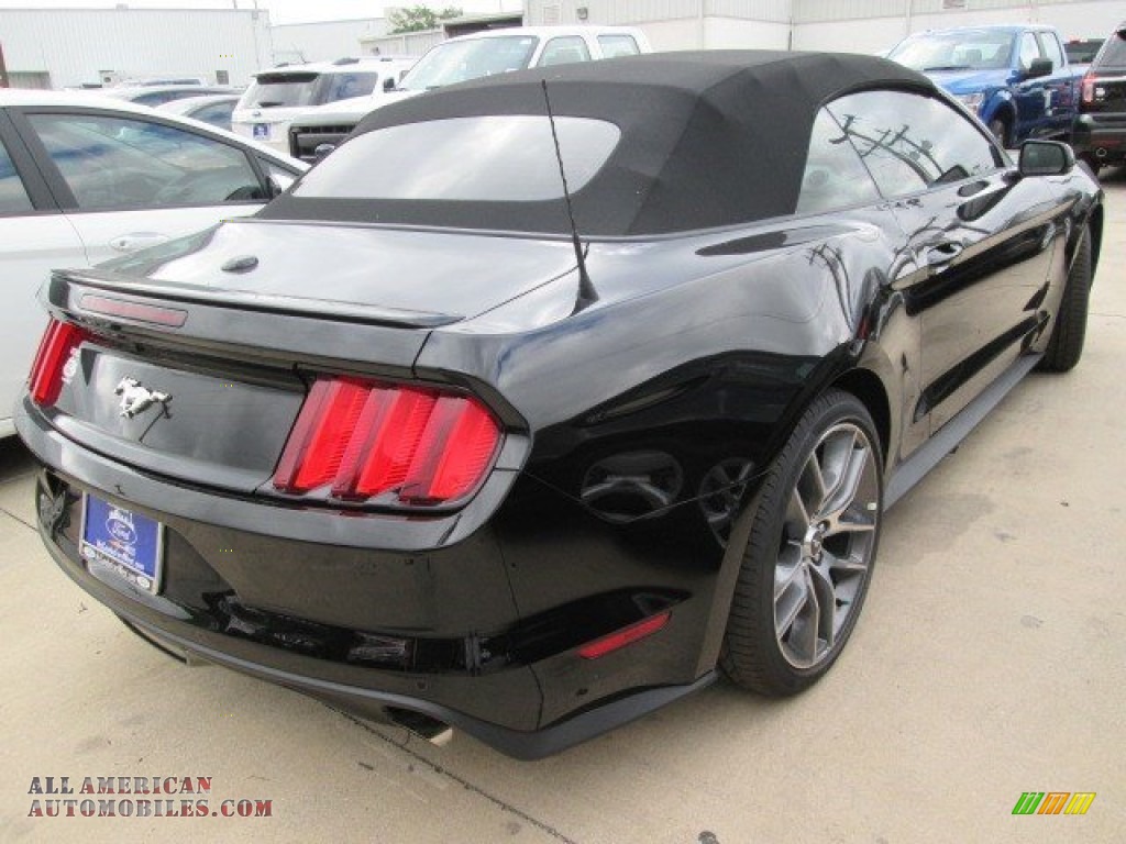 2015 Mustang EcoBoost Premium Convertible - Black / Ebony photo #7