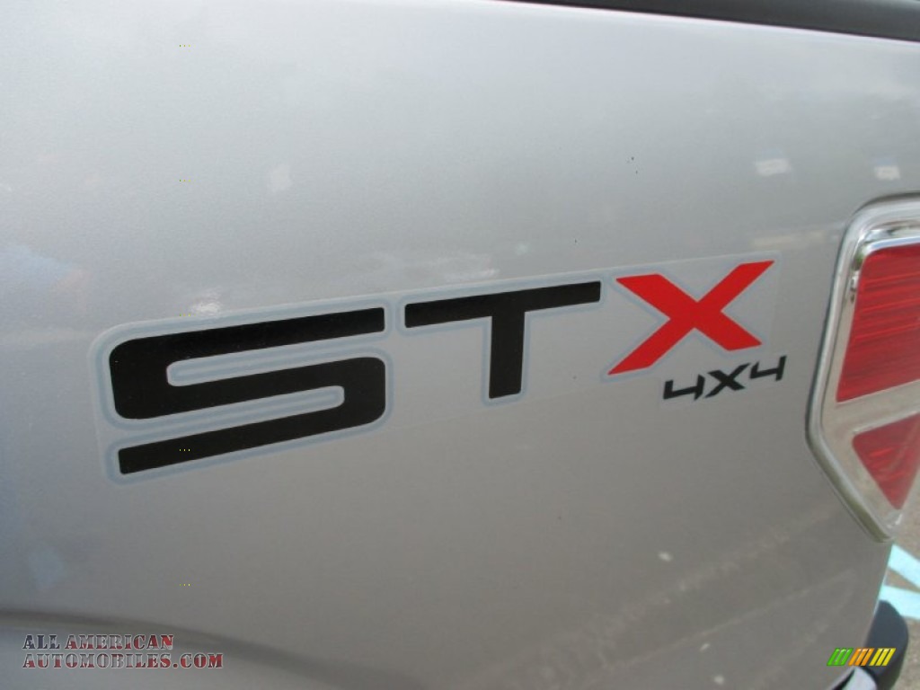 2013 F150 STX SuperCab 4x4 - Ingot Silver Metallic / Steel Gray photo #4