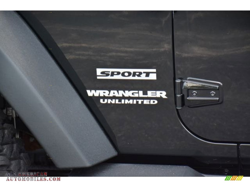 2012 Wrangler Unlimited Sport 4x4 - Black / Black photo #11