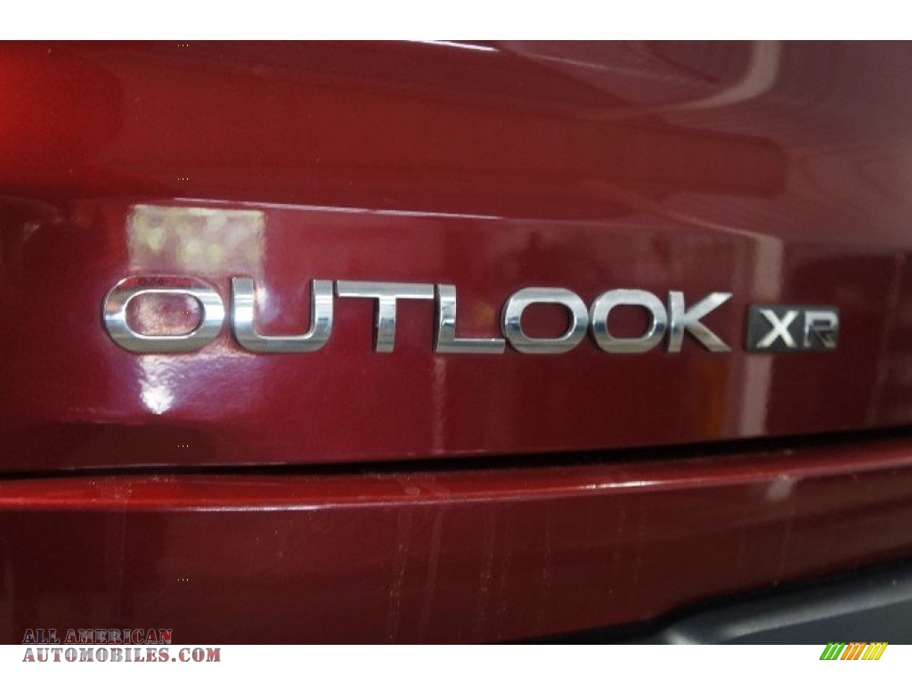 2009 Outlook XR AWD - Red Jewel Tintcoat / Black photo #73
