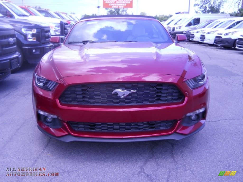 2015 Ford Mustang EcoBoost Premium Convertible in Ruby Red Metallic
