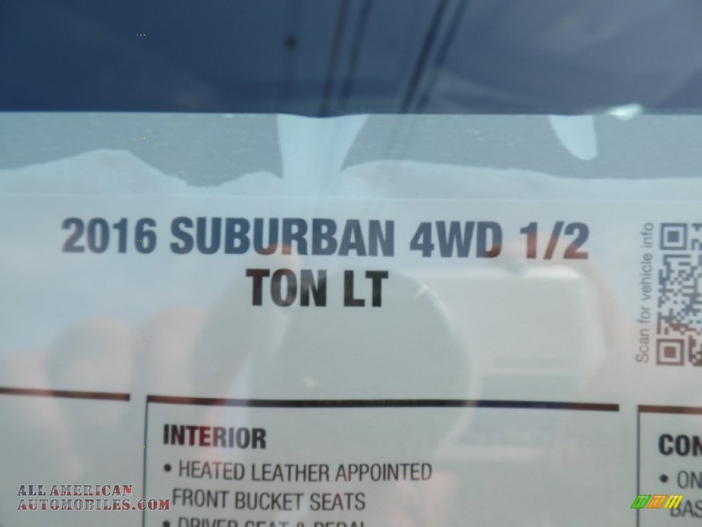 2016 Suburban LT 4WD - Silver Ice Metallic / Jet Black photo #91