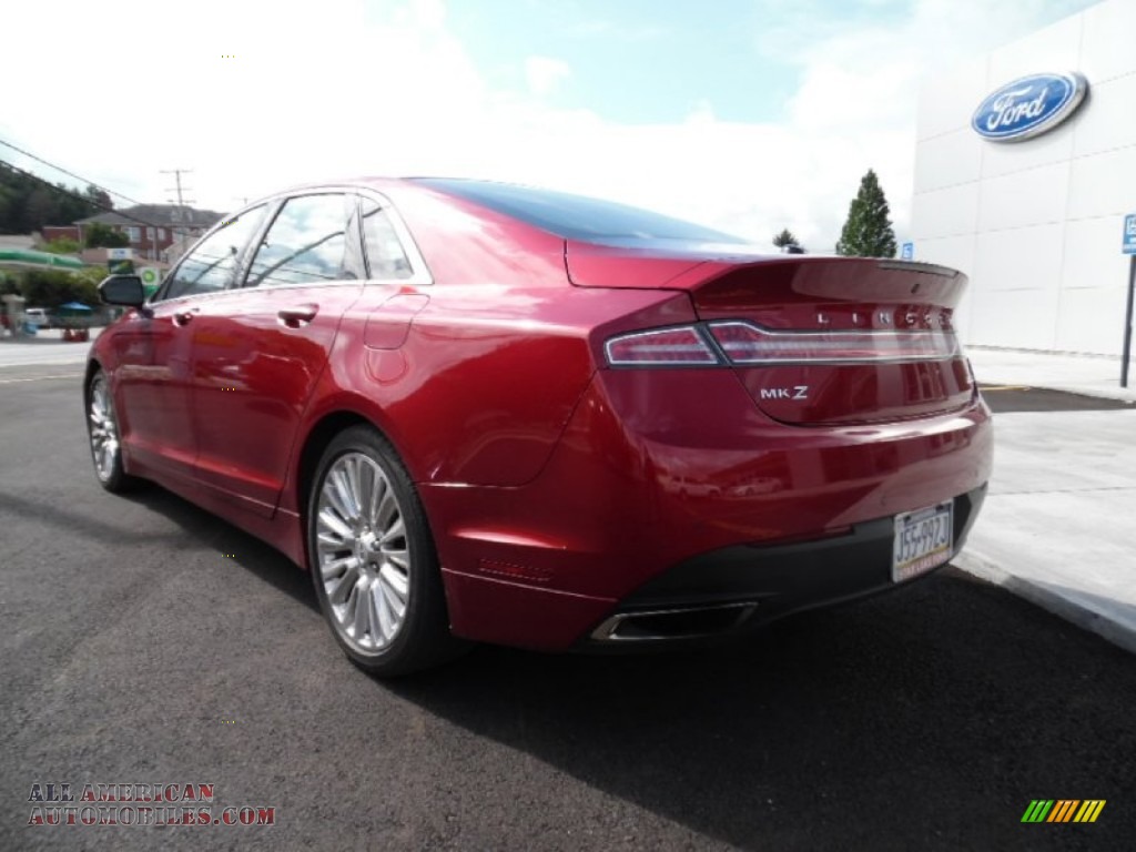 2013 MKZ 2.0L EcoBoost AWD - Ruby Red / Charcoal Black photo #3