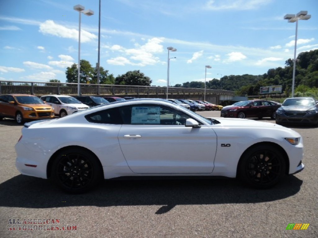 Oxford White / Ebony Recaro Sport Seats Ford Mustang GT Coupe