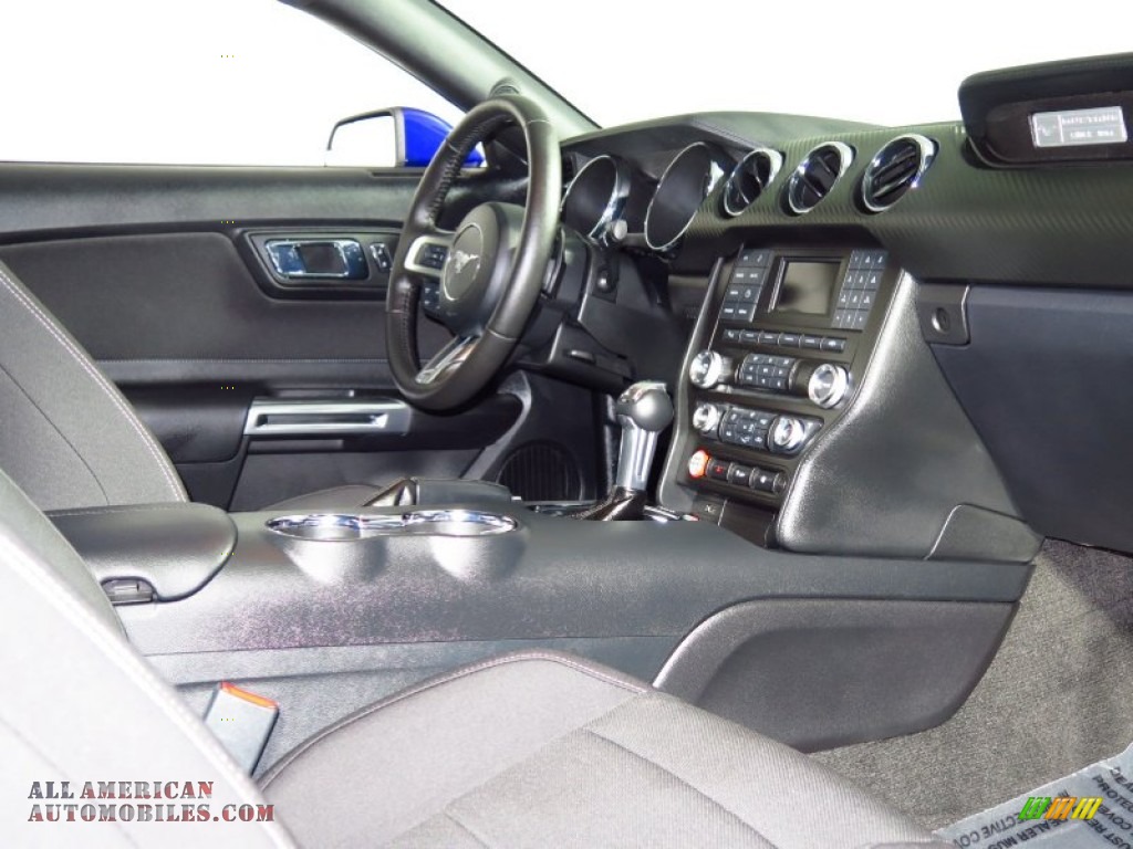 2015 Mustang V6 Coupe - Deep Impact Blue Metallic / Ebony photo #4