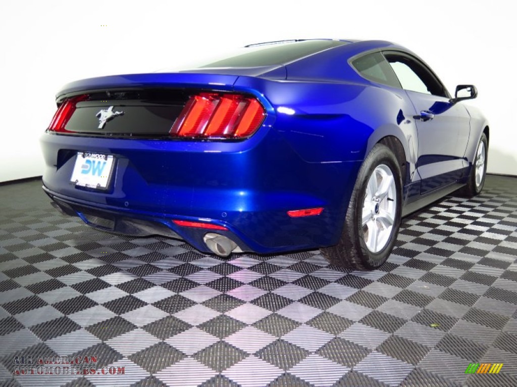 2015 Mustang V6 Coupe - Deep Impact Blue Metallic / Ebony photo #9