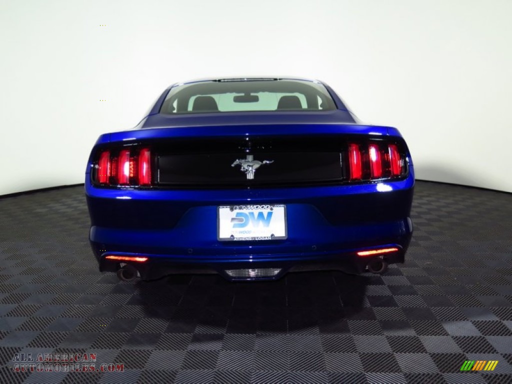 2015 Mustang V6 Coupe - Deep Impact Blue Metallic / Ebony photo #10