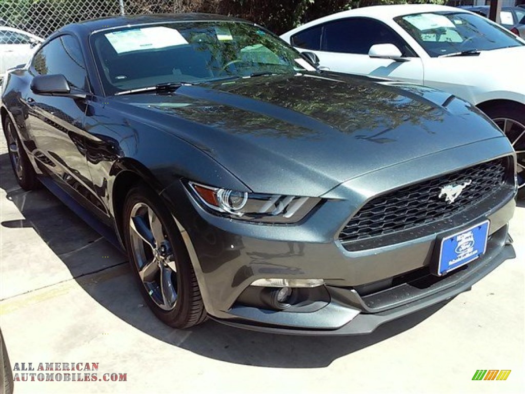 2016 Mustang V6 Coupe - Guard Metallic / Ebony photo #1