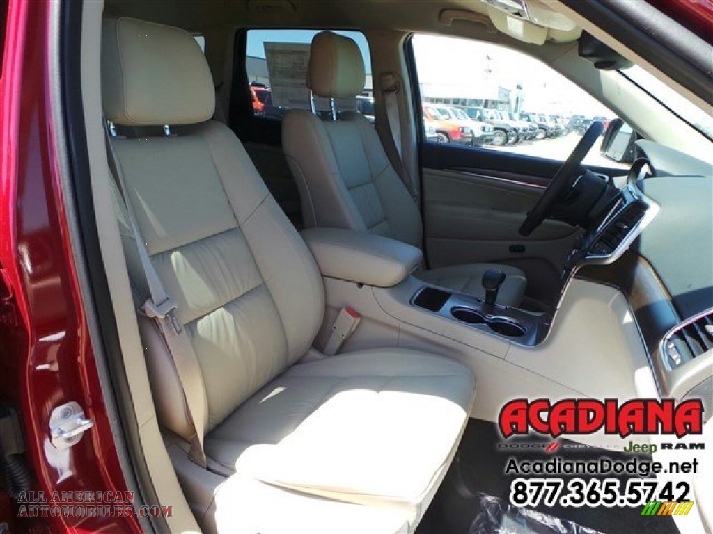 2015 Grand Cherokee Limited - Deep Cherry Red Crystal Pearl / Black/Light Frost Beige photo #10