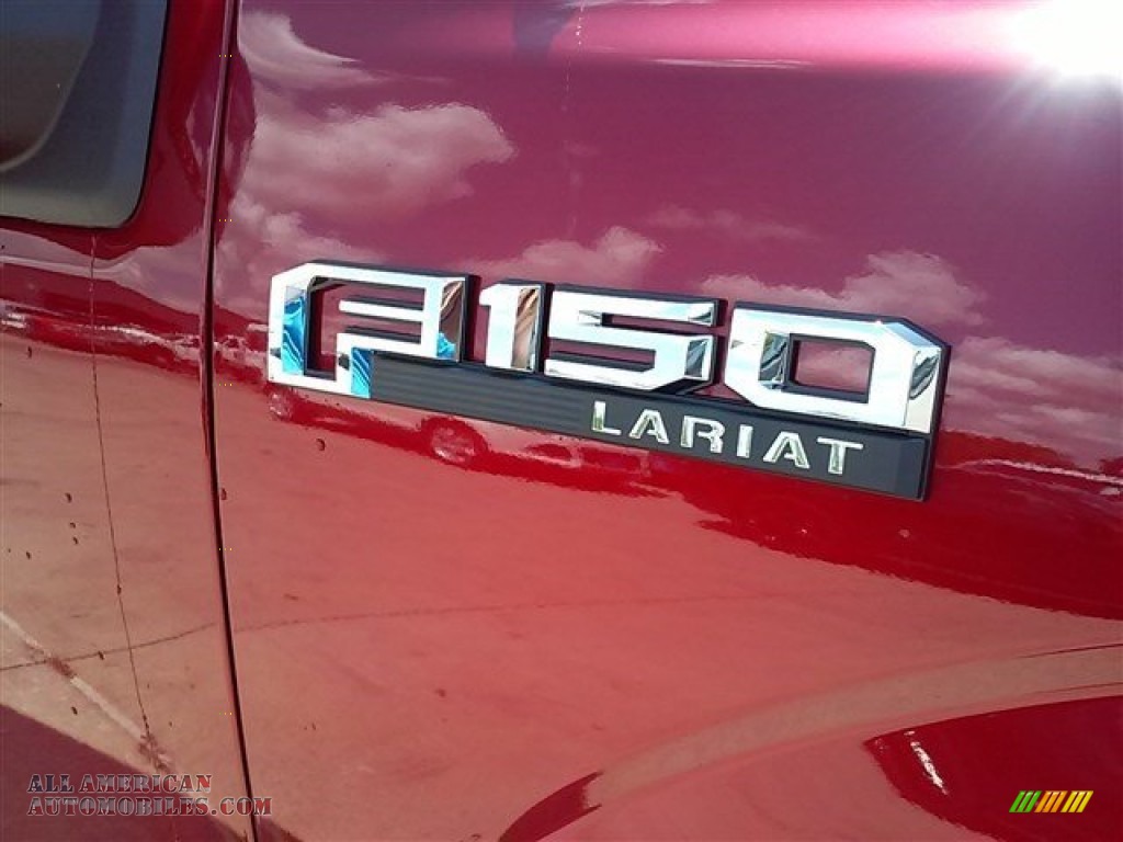 2015 F150 Lariat SuperCrew 4x4 - Ruby Red Metallic / Medium Light Camel photo #8