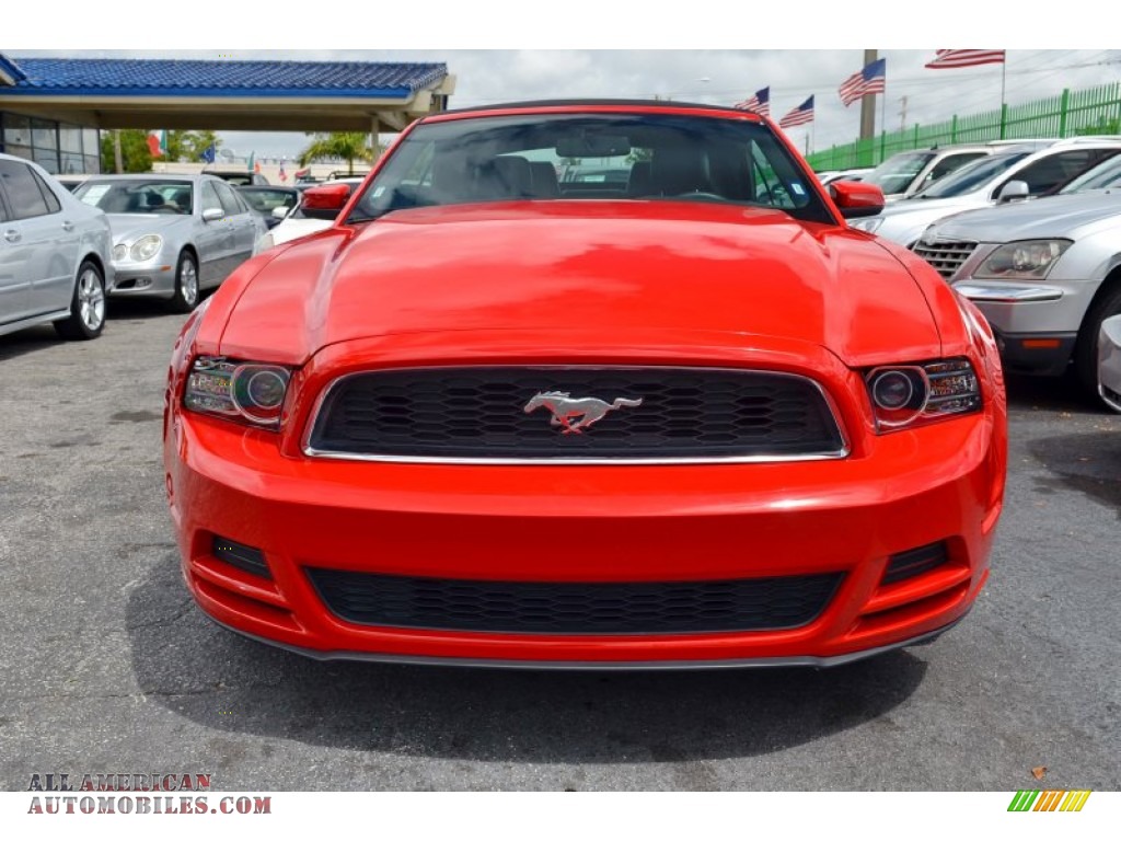 2014 Mustang V6 Premium Convertible - Race Red / Charcoal Black photo #2