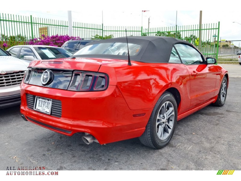 2014 Mustang V6 Premium Convertible - Race Red / Charcoal Black photo #8
