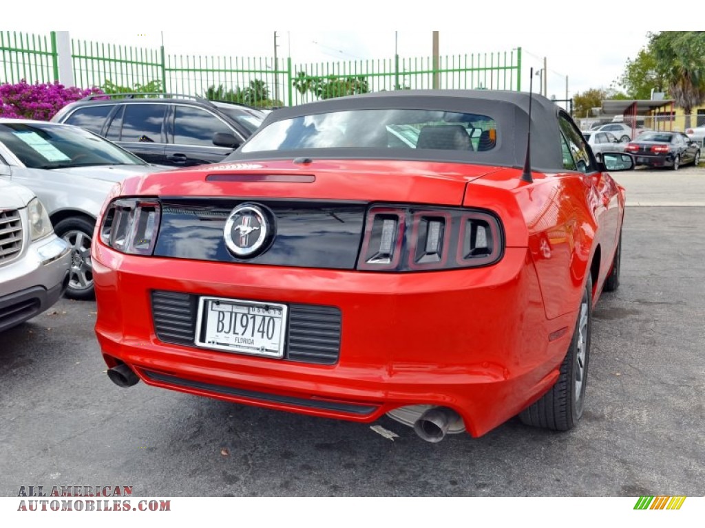 2014 Mustang V6 Premium Convertible - Race Red / Charcoal Black photo #9