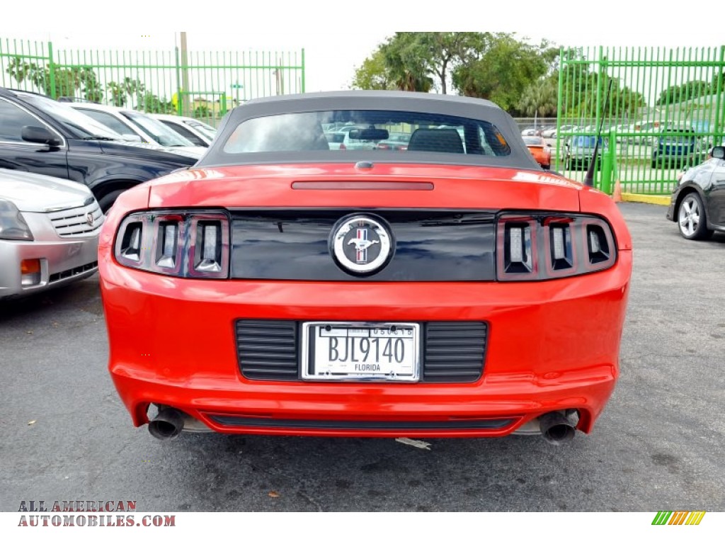 2014 Mustang V6 Premium Convertible - Race Red / Charcoal Black photo #10